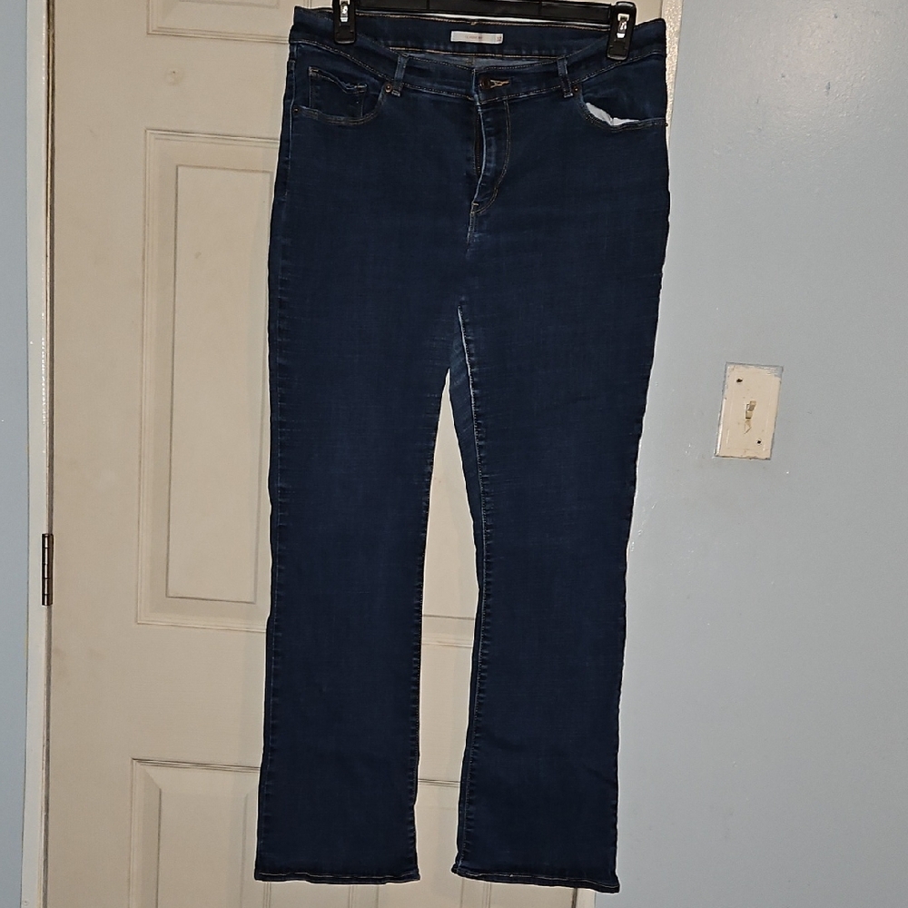 Levi's Blue Straight Leg Jeans Classic Fit
